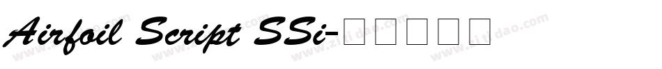 Airfoil Script SSi字体转换